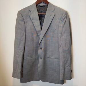 Ermenegildo Zegna Men’s 38 DR 6 R Gray Blazer Modern Fit Sport Coat Jacket Wool